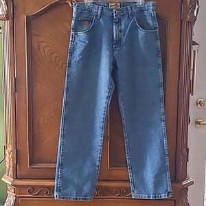 Wrangler Men's 20X Straight leg Regular fit Denim Blue Jeans Size 32" x 30"